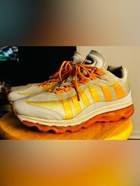 Nike Air Max 95 360 "Wolf Grey/Vivid Orange/Neutral Grey" Mens Running Shoes